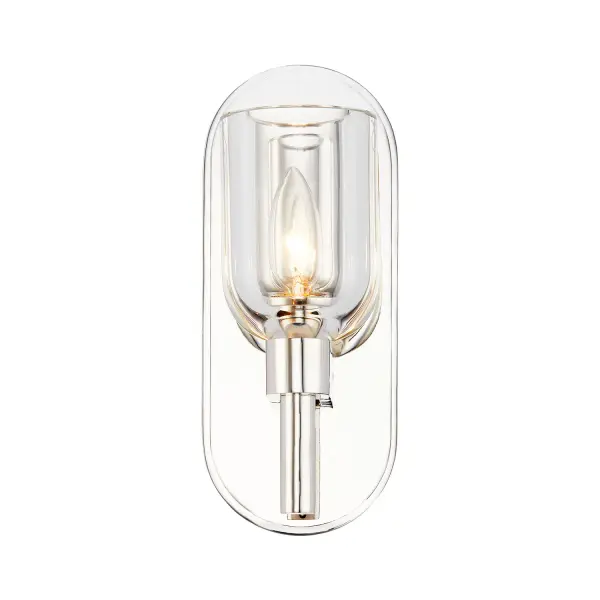 The Lucian collection is inspired by the classic shapes of antique lighting, made modern. Modern touches can be seen in the organically curved backplates and custom designed stems that create the stunning look of the Lucian. Completed with either clear glass or alabaster bowl shades, this collection defines classic elegance. Alabaster boasts distinct variations in both its veining and tone, a unique characteristic of a timeless natural material. No two pieces will look the exact same. Collection: Lucian Designer: Elisa Carlucci Sub-Brand: ALORA Finish: Clear Crystal/Polished Nickel Glass: Clear Crystal Crystal: Clear Crystal Width: 3.63" Height: 9.00" Extension from Wall: 5.38" Canopy: W4.625" x H11.125" x E1" Number of Bulbs: 1 Maximum Wattage: 60.00 W Bulb Base: E12 Candelabra Voltage: 120.00 V Material: Steel + Crystal Country of Origin: China Safety Listing: UL Safety Rating: Damp Manufacturer Warranty: 1 Year Spec Sheet Instructions