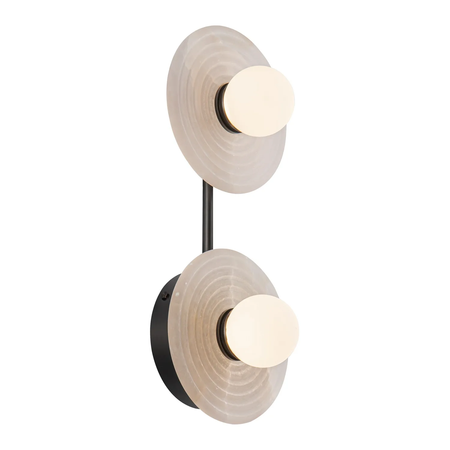 Dahlia LED Vanity in Urban Bronze/Alabaster