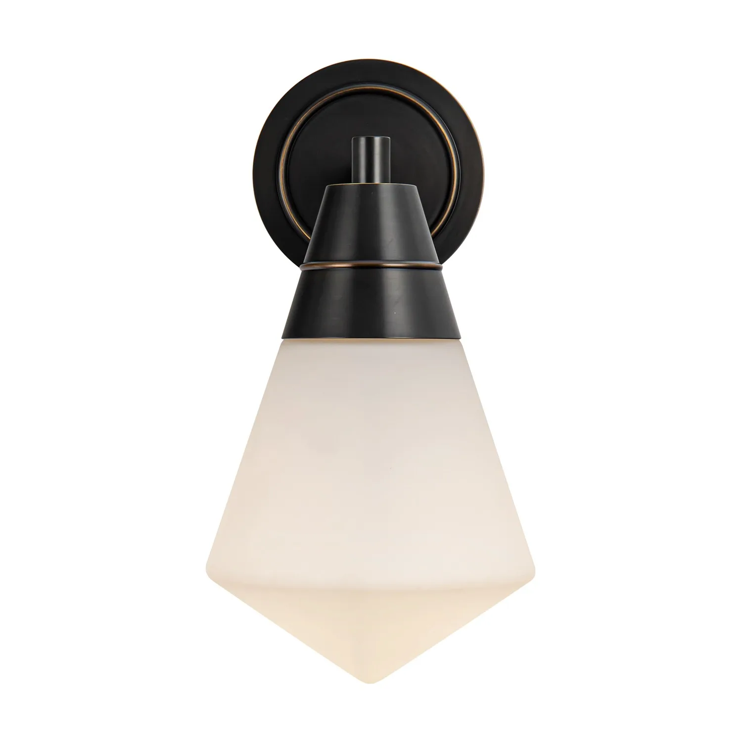 Willard One Light Wall Sconce in Urban Bronze/Opal Matte Glass
