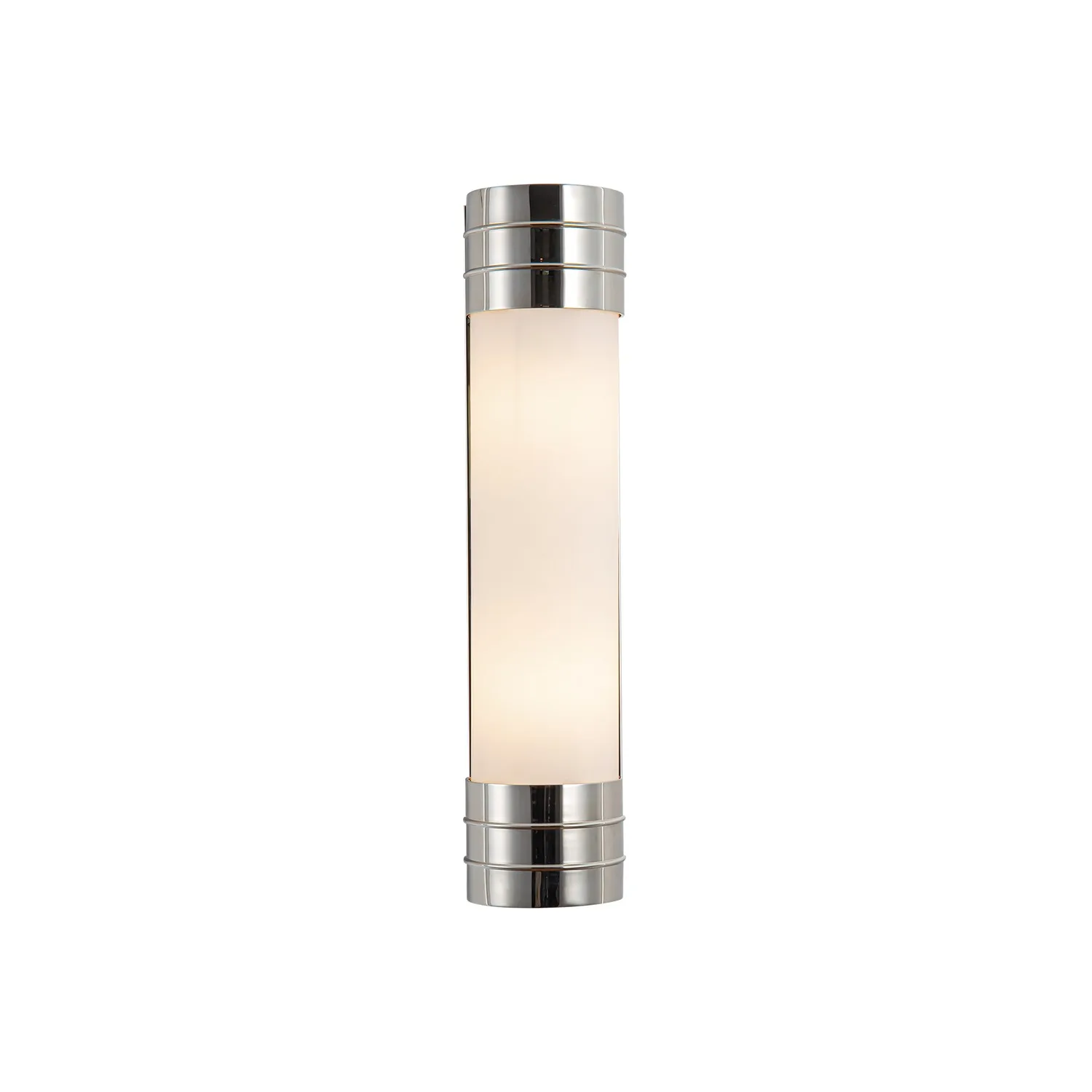 Willard Two Light Vanity in Polished Nickel/Opal Matte Glass
