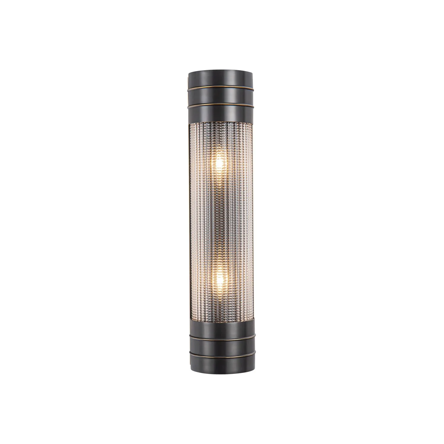 Willard Two Light Vanity in Urban Bronze/Prismatic Glass