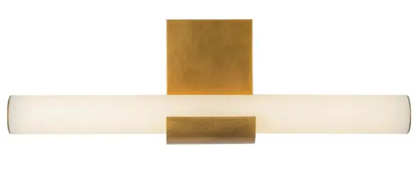Embrace the celestial elegance of Apollo sconces, where opulent milk glass meets the timeless allure of vintage brass or urban bronze accents. Effortlessly chic, each piece exudes understated luxury, casting an ample glow ideal for any bathroom or bedside sanctuary. Collection: Apollo Designer: Alan Pepin Finish: Vintage Brass Glass: Opal Glass Shade Width: 20.25" Height: 6.50" Length: 20.25" Extension from Wall: 3.00" Canopy: W4.625" x H5" x E0.875" Maximum Wattage: 13.00 W Bulb Type: LED Light Source: LED Light Output: 1190.00 lm Delivered Lumens: 1044.00 lm Color Temperature: 3000 K CRI: 90 Rated Average Life: 50,000 Voltage: 120.00 V Material: Steel + Glass Country of Origin: China Safety Listing: ETL Safety Rating: Damp ADA Title 24 LED Spec Sheet Instructions