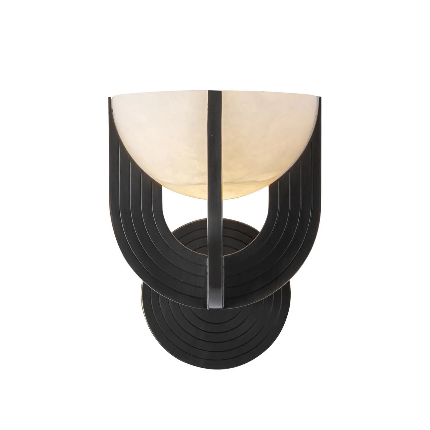 Colette LED Wall Vanity in Urban Bronze/Alabaster