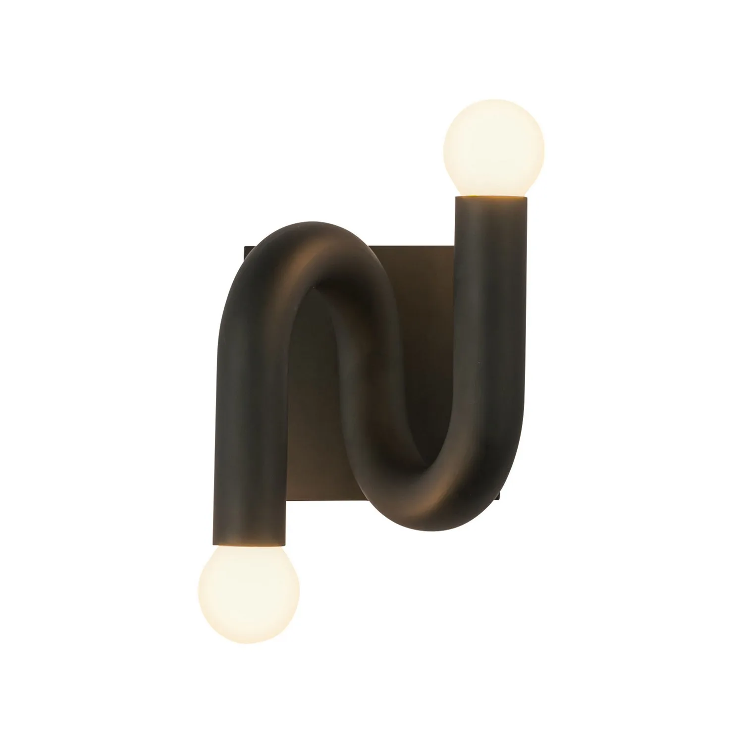 Sadie Two Light Wall Vanity in Matte Black