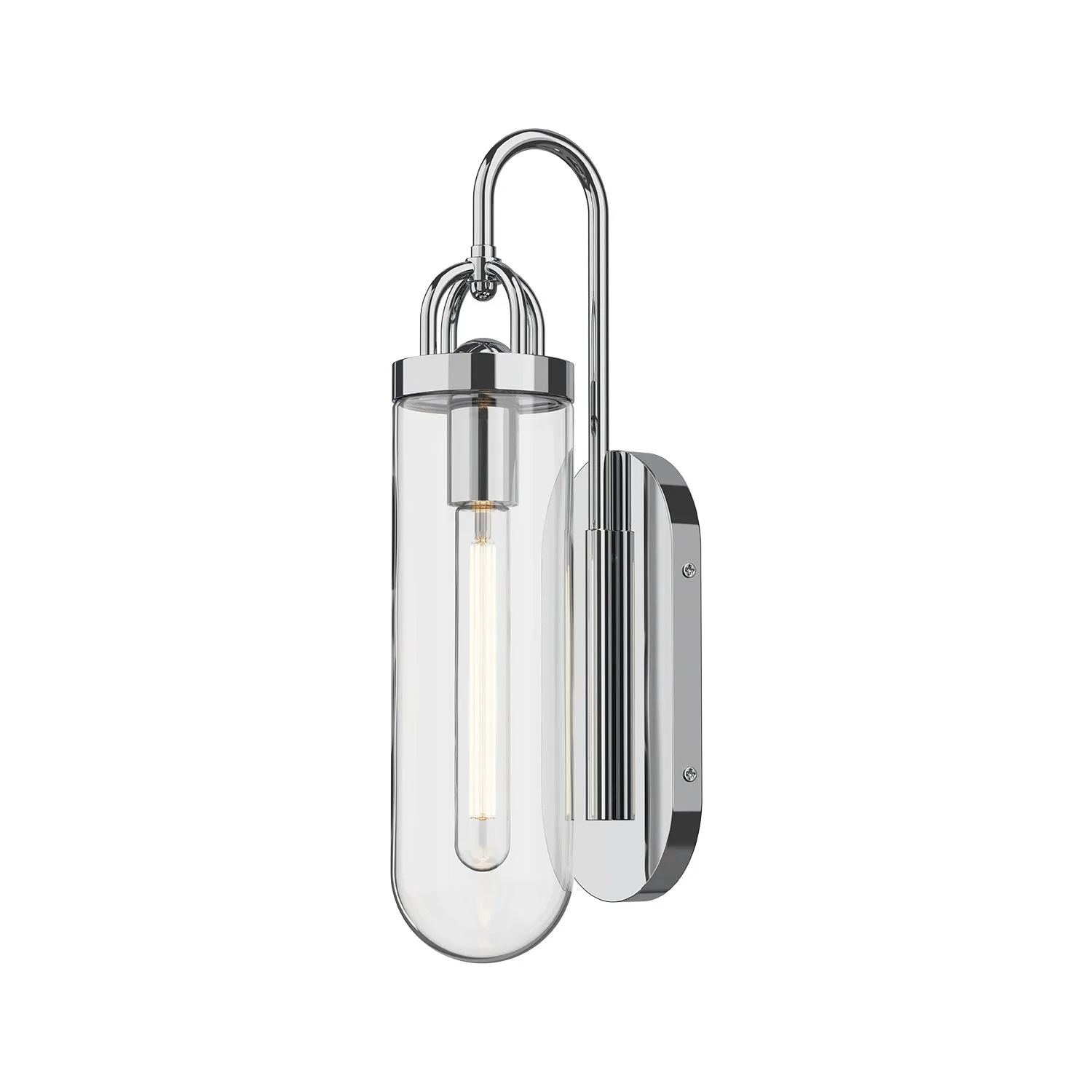 Lancaster One Light Wall Sconce in Chrome