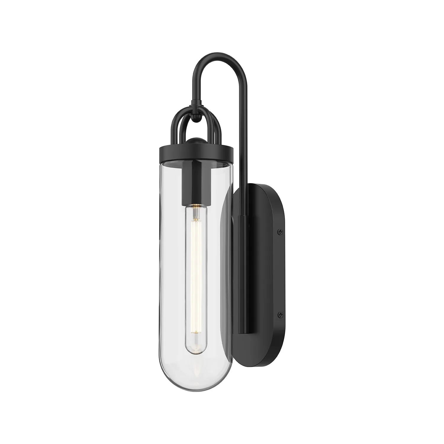 Lancaster One Light Wall Sconce in Matte Black
