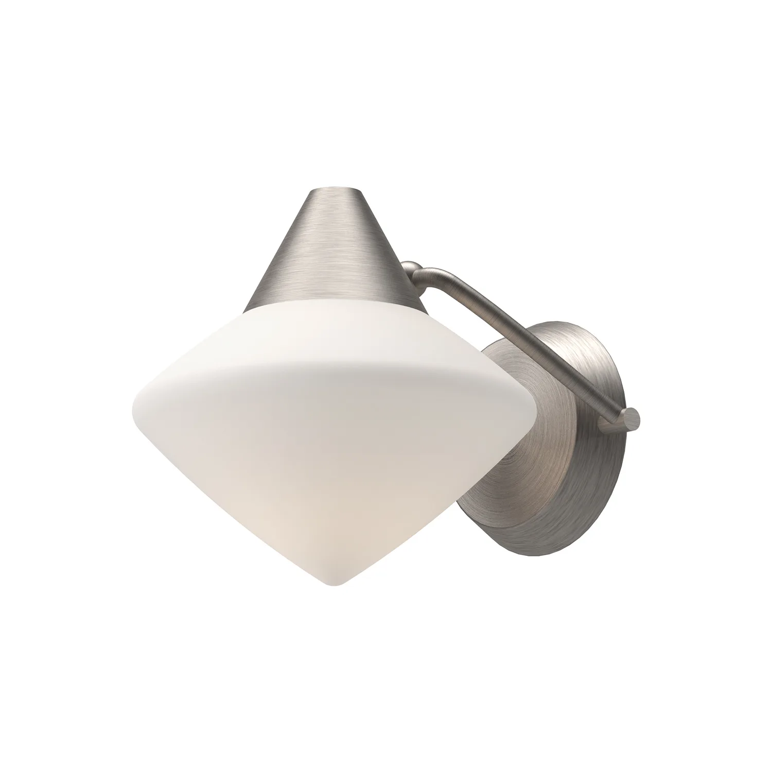 Nora One Light Vanity in Brushed Nickel/Opal Matte Glass