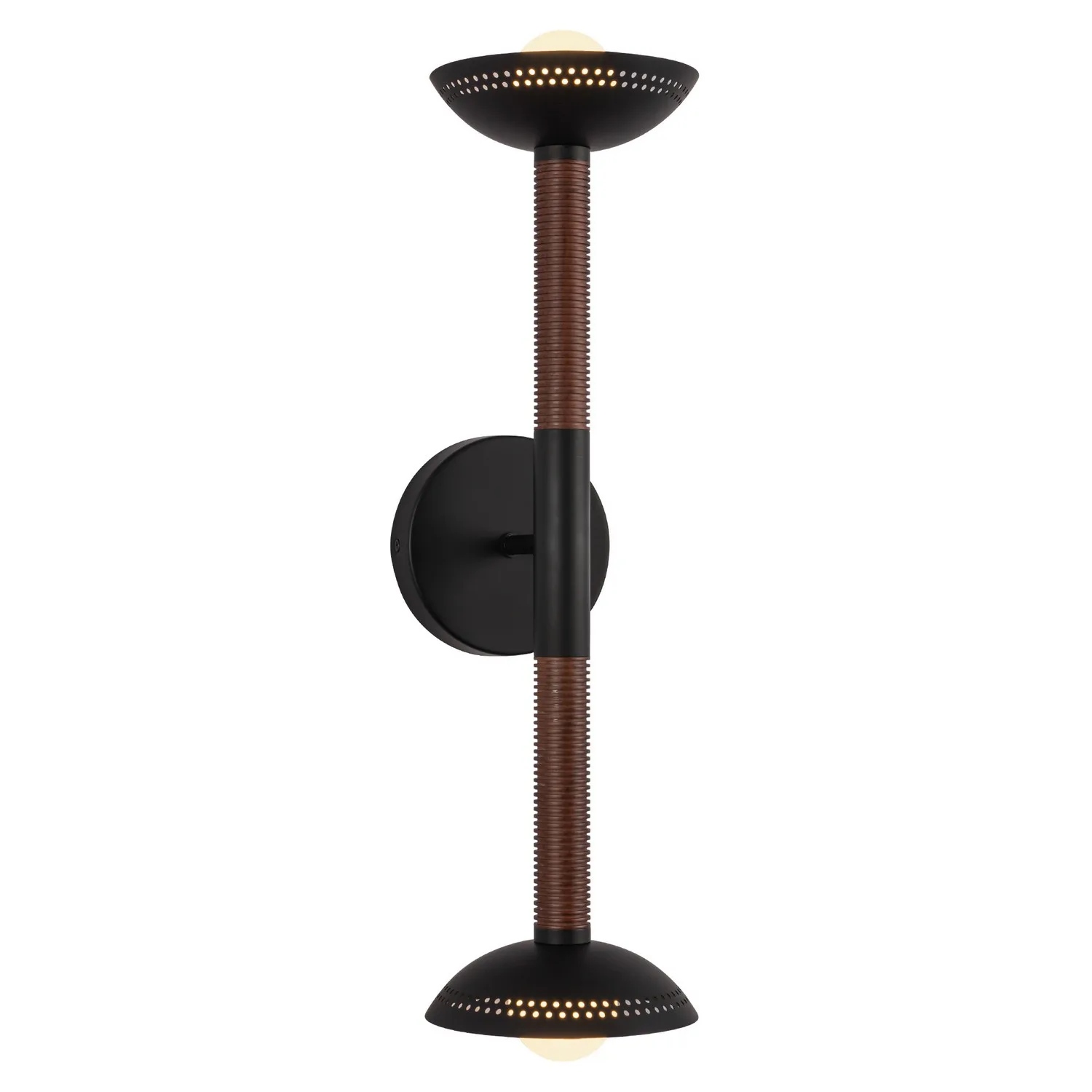 Arden LED Wall/Vanity in Matte Black/Opal Glass
