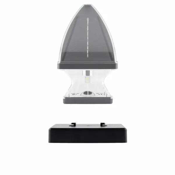 Weather-resistant finish cap adapter designed for 5-inch vinyl, PVC, or wooden posts. Available in Black or White to match your Gothic Solar Post Cap Light. Durable construction withstands outdoor elements. - alternate view