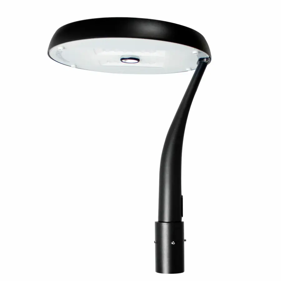Modern Commercial Solar LED Post Light with Motion Sensor - Image 1