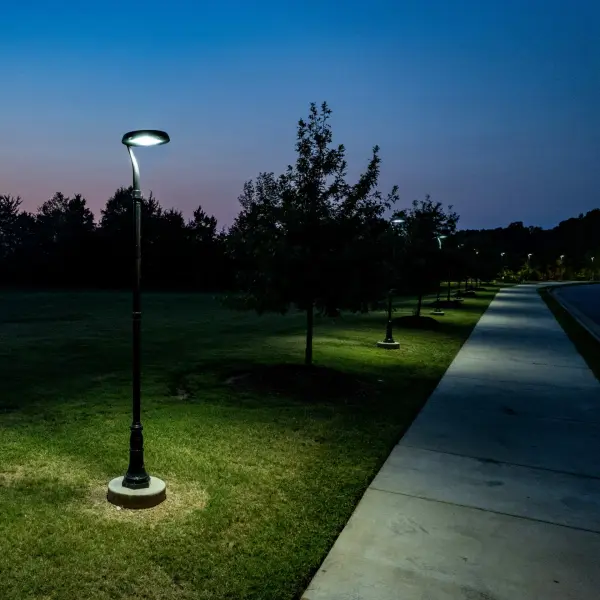Modern Commercial Solar LED Post Light with Motion Sensor - Image 3