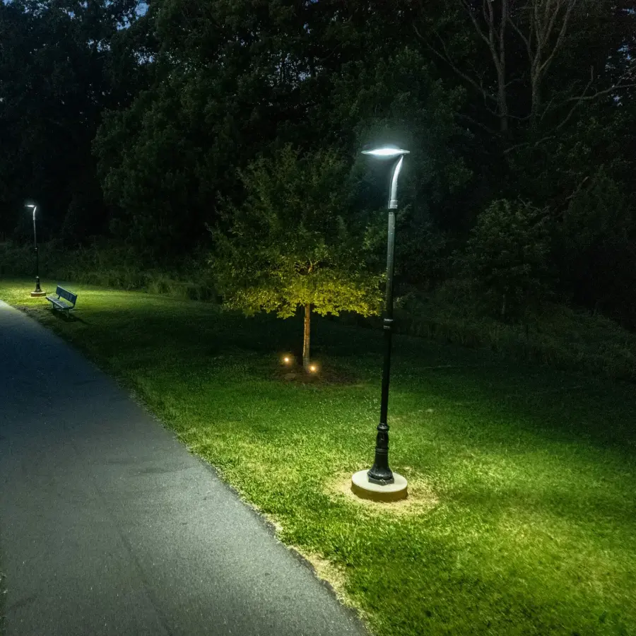 Modern Commercial Solar LED Post Light with Motion Sensor - Image 6