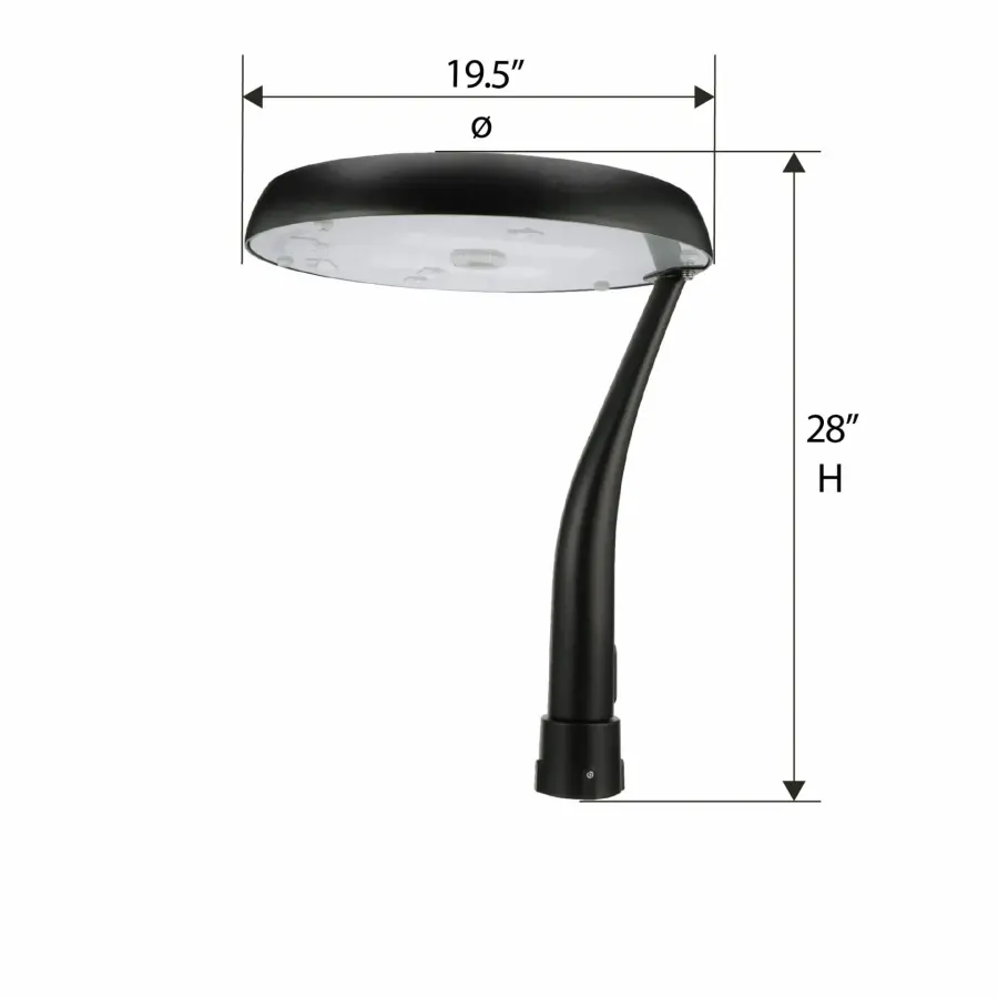 Modern Commercial Solar LED Post Light with Motion Sensor - Image 8