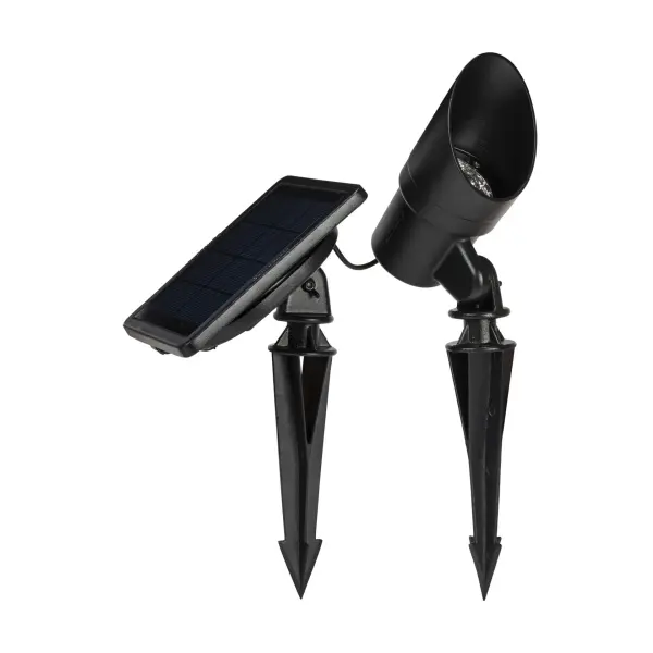 This eco-friendly solar spotlight combines durability with flexibility, offering three color temperatures and multiple mounting options. Perfect for highlighting landscaping features, pathways, or architectural elements.