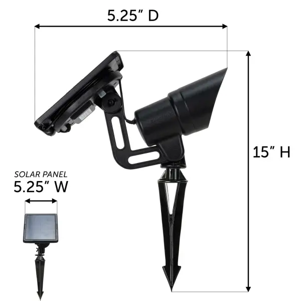 Tri-Color Progressive Outdoor Solar LED Spotlight - Image 12