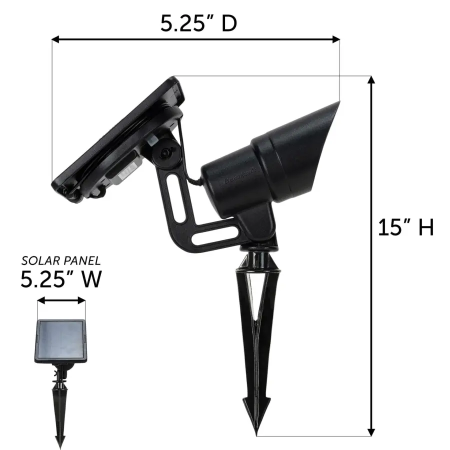 Tri-Color Progressive Outdoor Solar LED Spotlight - Image 12