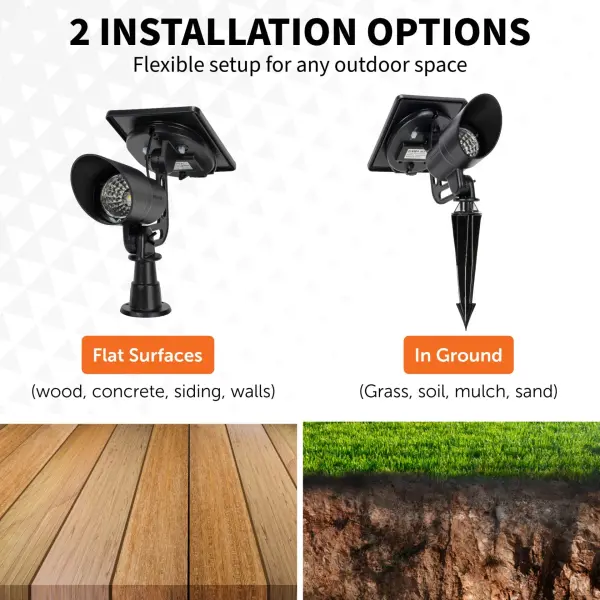 Tri-Color Progressive Outdoor Solar LED Spotlight - Image 10