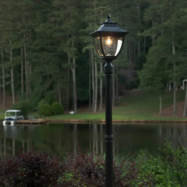 Pagoda Bulb Solar Lamp Post - Single Lamp - Image 3