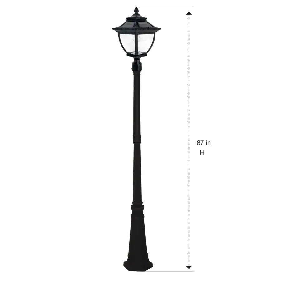 Pagoda Bulb Solar Lamp Post - Single Lamp - Image 8