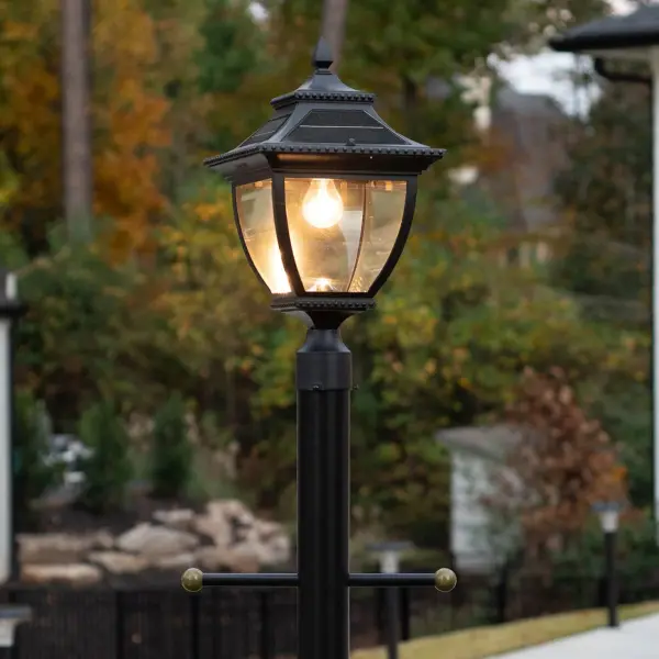 Pagoda Bulb Solar Lamp - Wall/Pier/3" Fitter Mount - Image 3