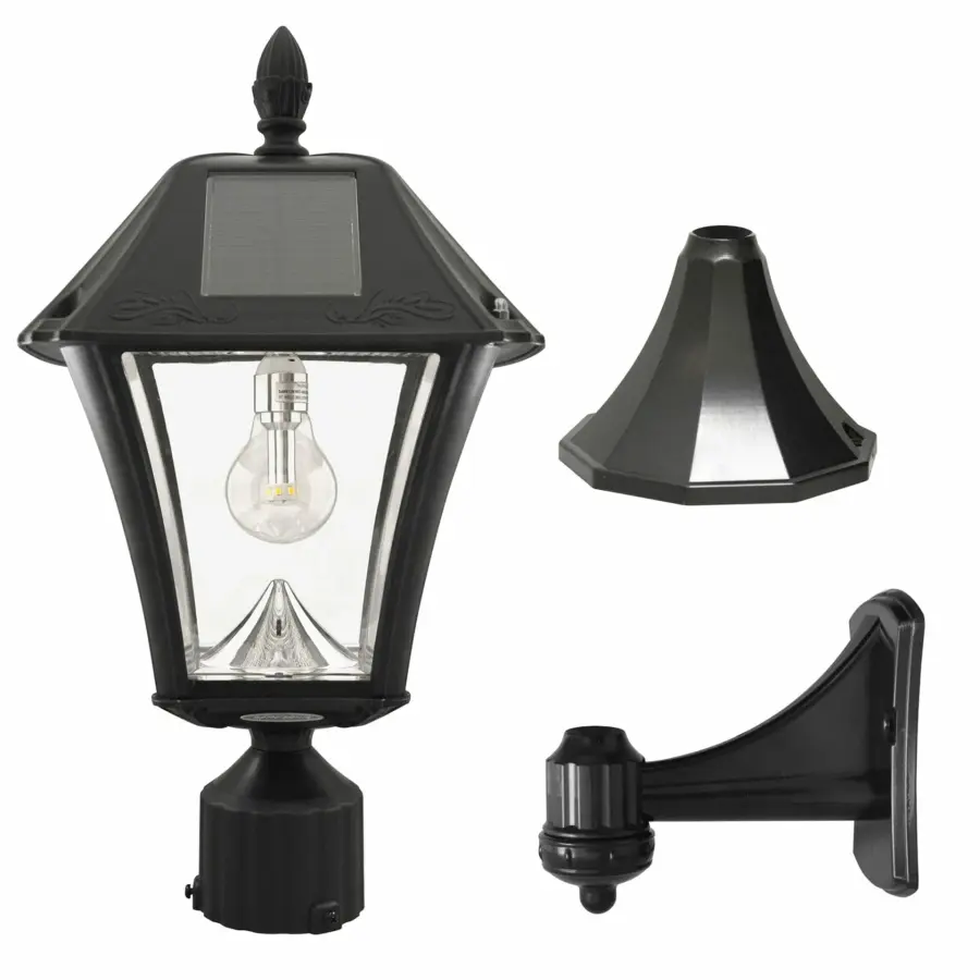 Baytown II Bulb Solar Post Light - Image 1