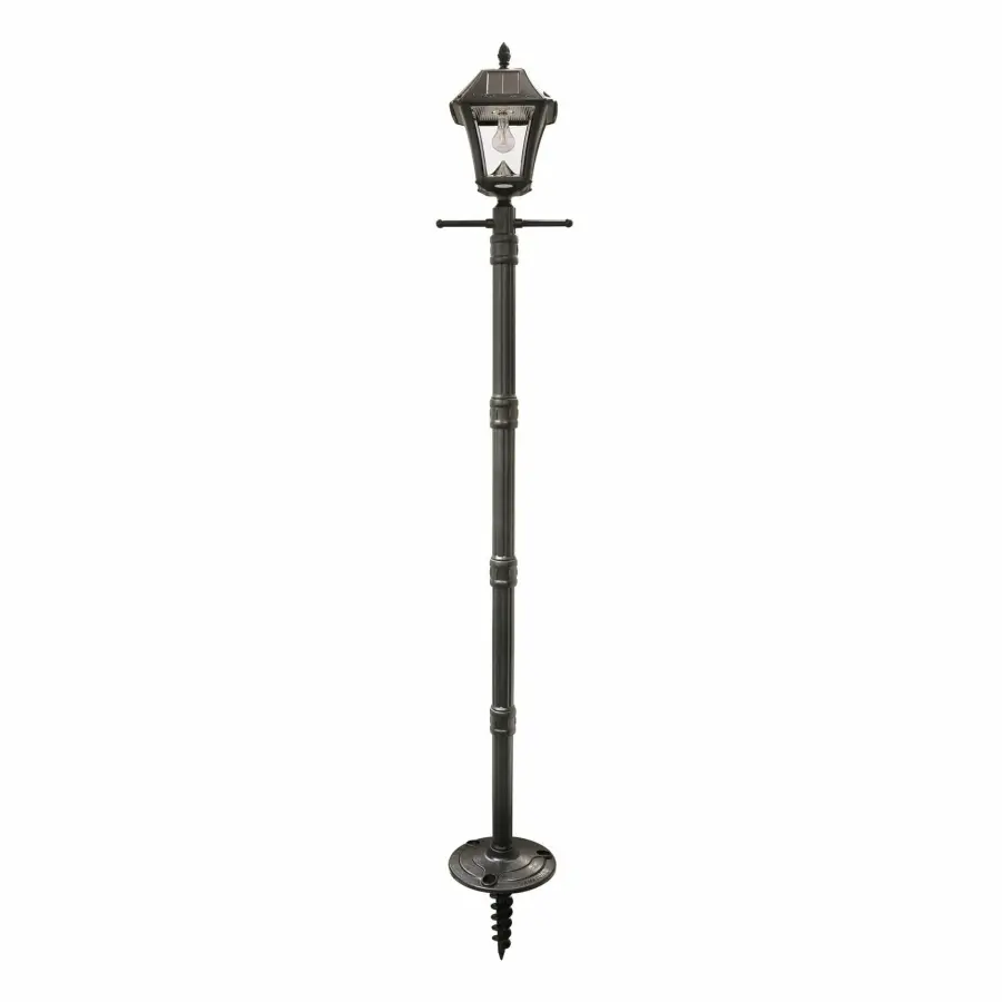 Baytown II Bulb Solar Lamp Post with EZ-Anchor Base - Image 1