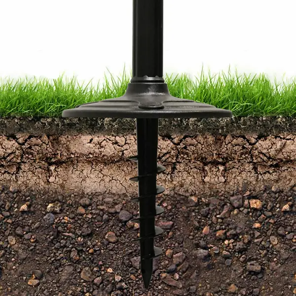Baytown II Bulb Solar Lamp Post with EZ-Anchor Base - Image 5