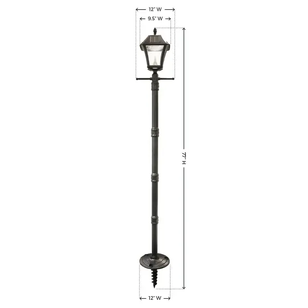 Baytown II Solar Lamp Post with EZ-Anchor Base - Image 9