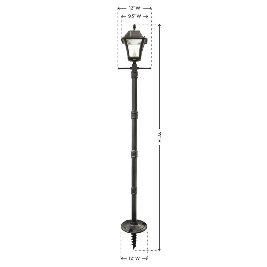 Baytown II Solar Lamp Post with EZ-Anchor Base - Image 9