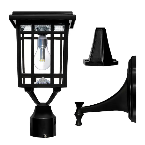 The Prairie Bulb Solar Light combines classic craftsman design with modern solar technology, delivering 250 lumens of warm white LED light. Features three mounting options, dusk-to-dawn automation, and zero electricity costs.