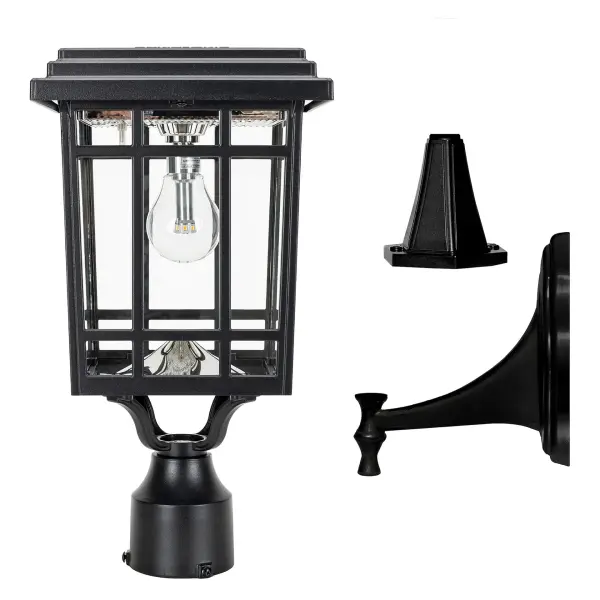 The Grand Prairie Bulb Solar Light combines craftsman charm with modern efficiency, delivering 300 lumens of warm white light. Features three mounting options (wall, pier, 3" post), dusk-to-dawn automation, and zero energy costs.