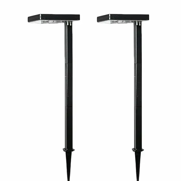 This contemporary solar pathway light delivers 80 lumens of brightness—8X brighter than average solar lights. Features three mounting options, adjustable brightness modes, and dual color temperature settings for versatile outdoor lighting.