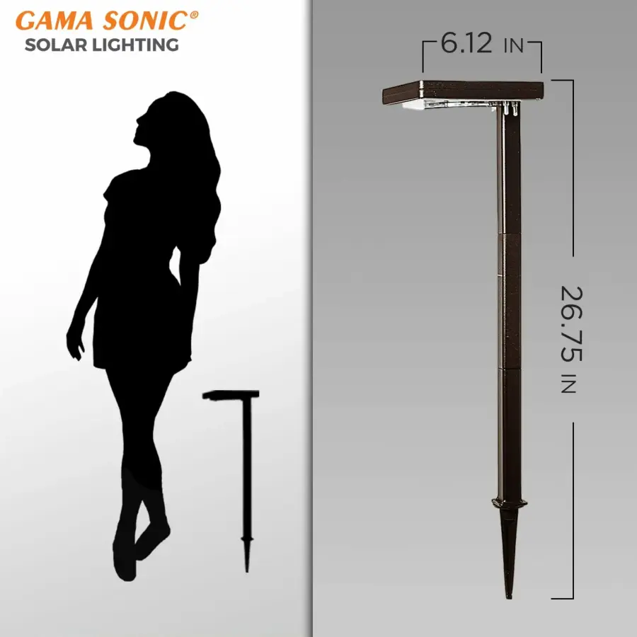 Contemporary Square Solar Pathway Light - Image 3
