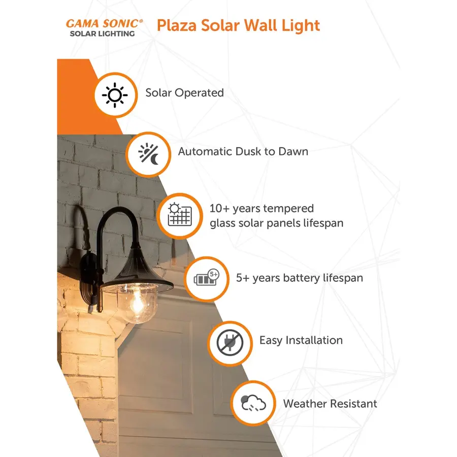 Plaza Solar Wall Light - Image 5