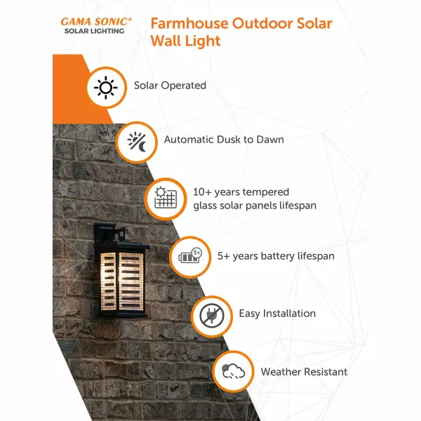 Farmhouse Solar Wall Light - Image 4