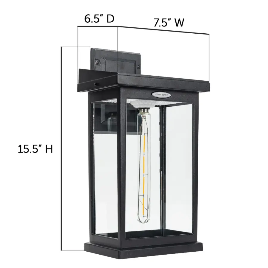 Eco-Friendly Solar Wall Light with Vintage Edison-Style Charm - Image 13