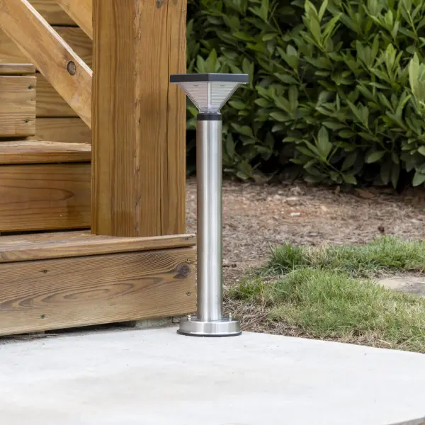 Luxor Stainless Steel Bollard Solar Pathway Light - Image 4