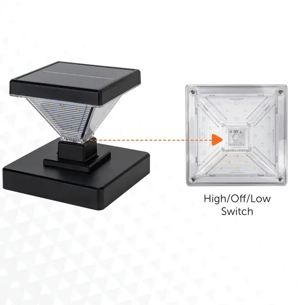Luxor Solar Post Cap Light - 2 Pack - Image 10
