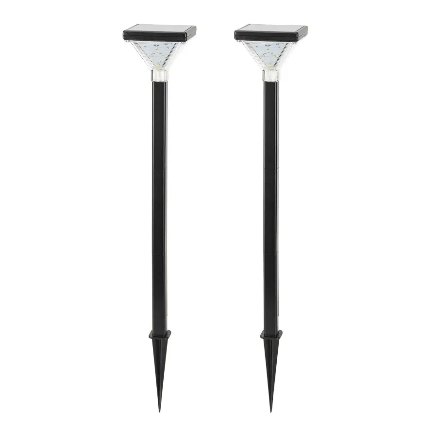 Luxor Solar Pathway Light Black – 2 Pack - Image 1