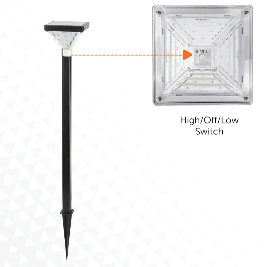 Luxor Solar Pathway Light Black – 2 Pack - Image 6
