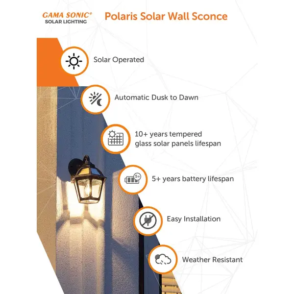Polaris Solar Wall Light - Image 4
