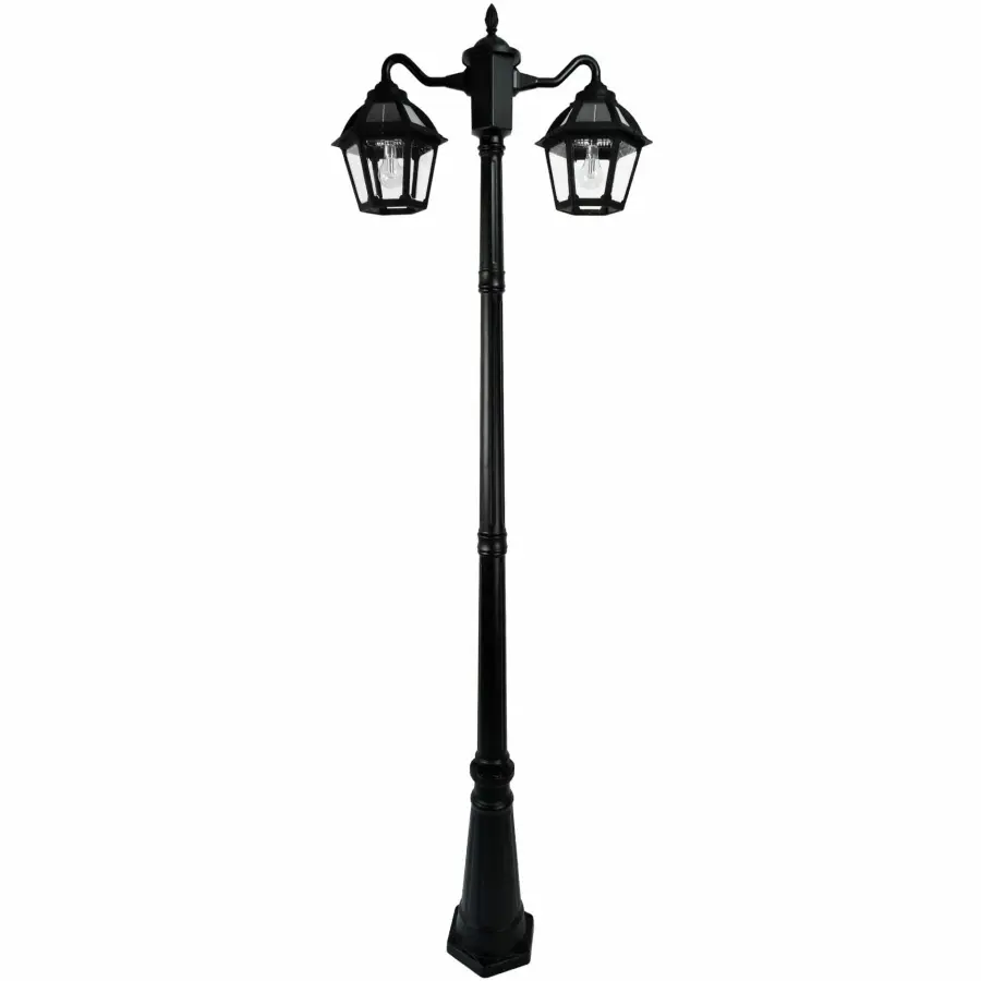Polaris Double Head Solar Lamp Post - Image 1