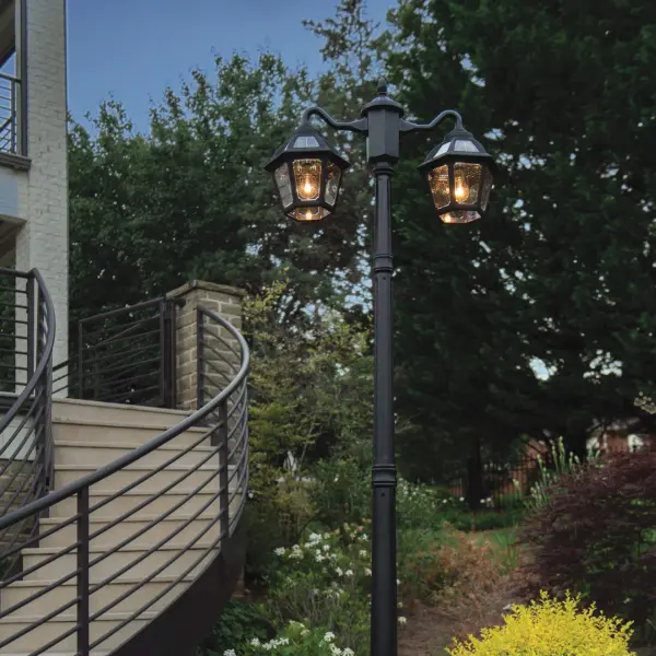 Polaris Double Head Solar Lamp Post - Image 3