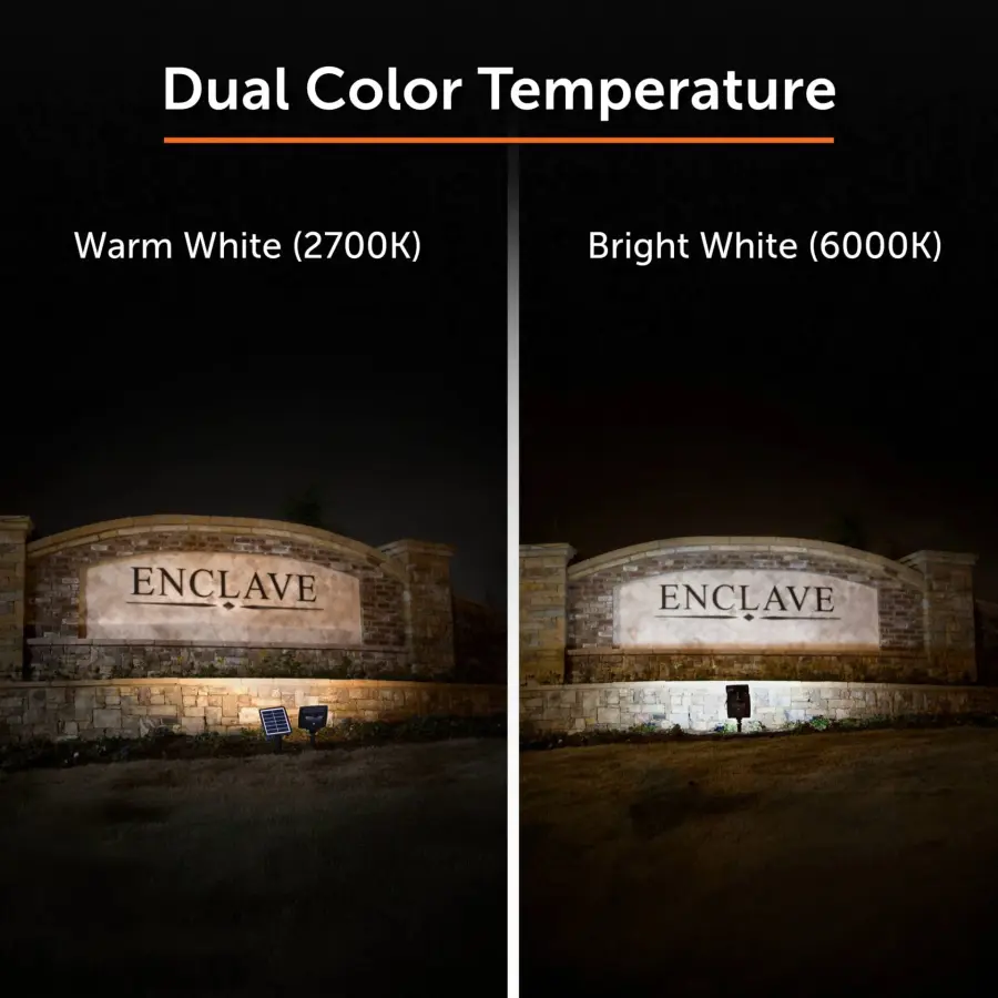 Dual Color Solar Flood Light with Detachable Panel - Image 7