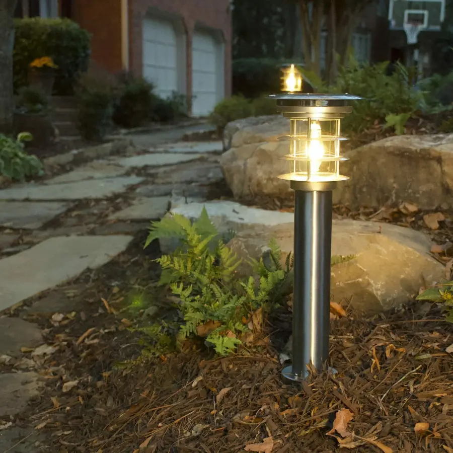 Stainless Steel Bollard Solar Light with EZ Anchor - Image 4