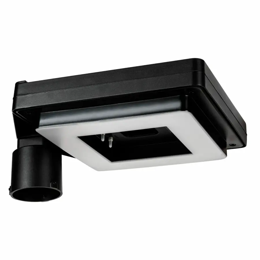 Contemporary Square Solar Post Light with Timer - Image 1