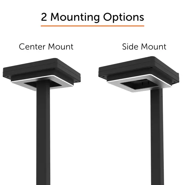 Contemporary Square Solar Post Light with Timer - Image 20