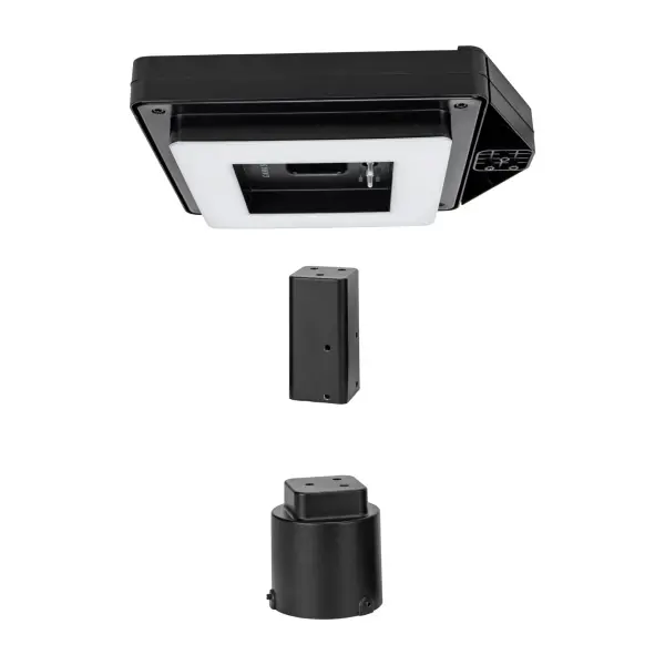 Contemporary Square Solar Post Light with Timer - Image 23