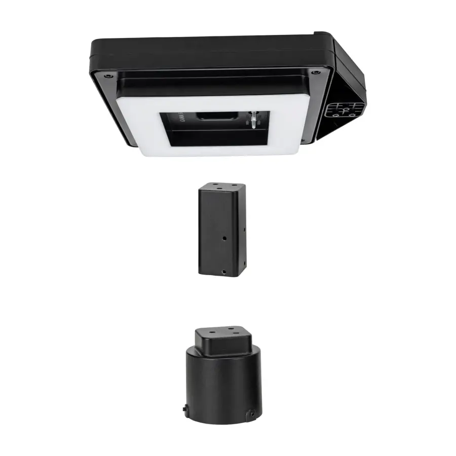 Contemporary Square Solar Post Light with Timer - Image 23