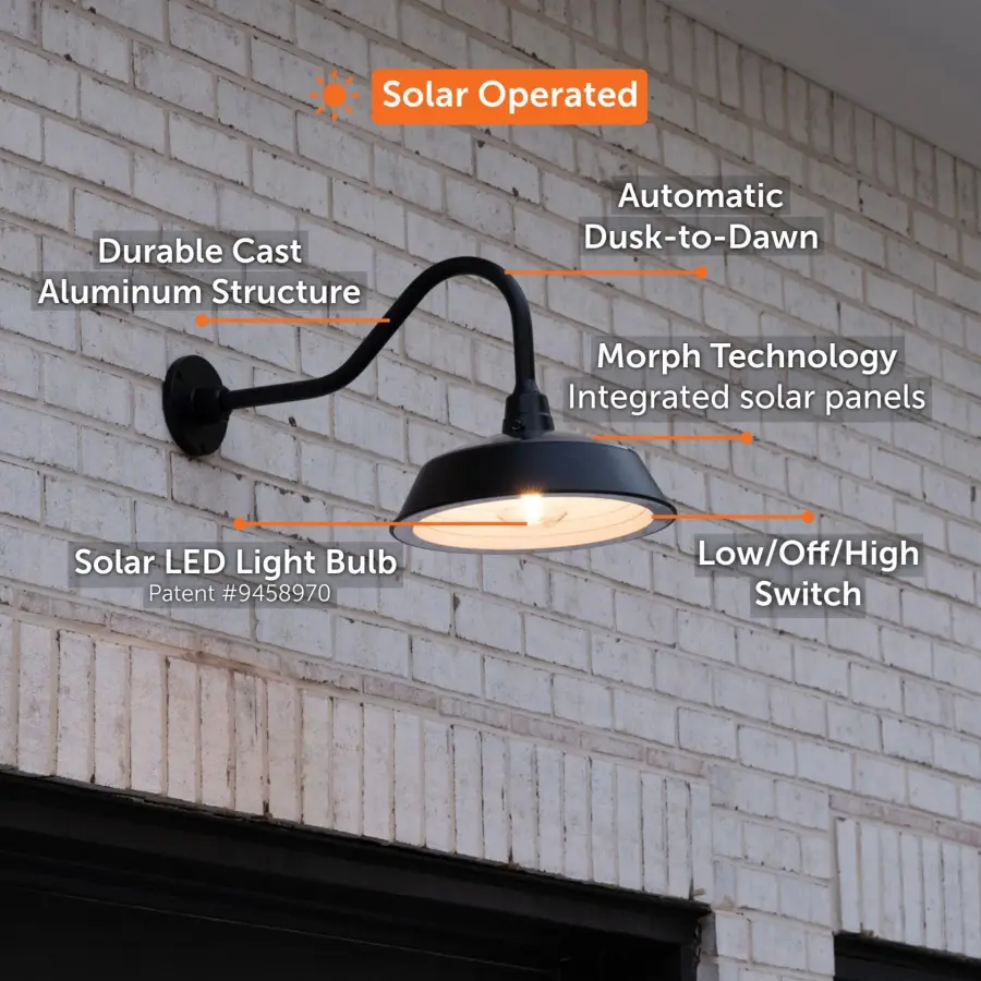 Cottage Solar Barn Wall Light - Image 5